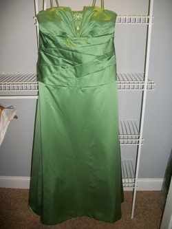 Davids Bridal Clover Green Bridesmaid dress — The Knot Community